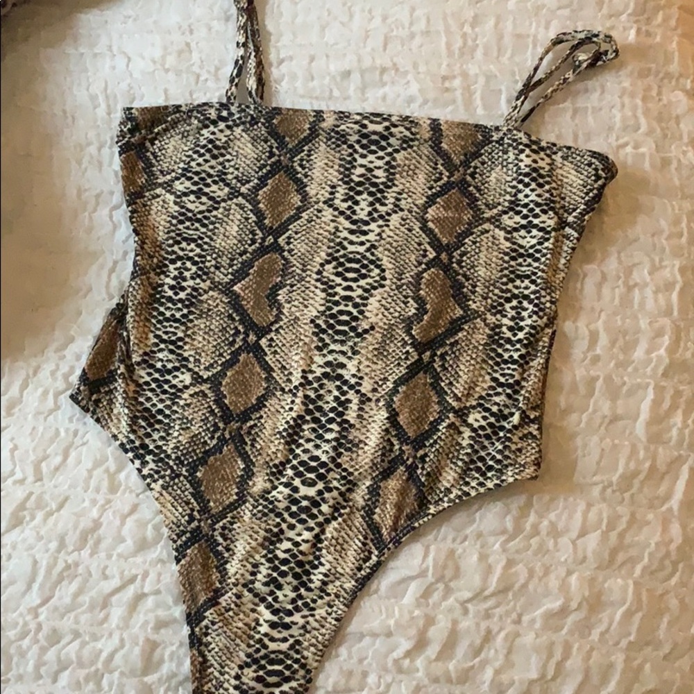 Shein snakeskin bodysuit